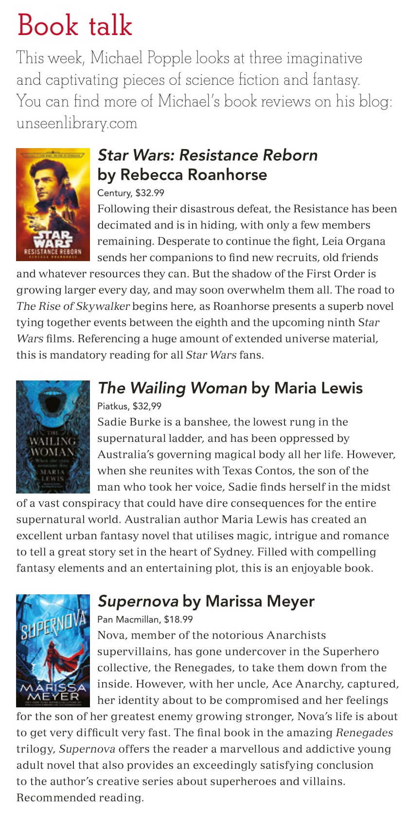 Canberra Weekly Column - 14 November 2019 - Fantasy and Science Fiction-1.jpg
