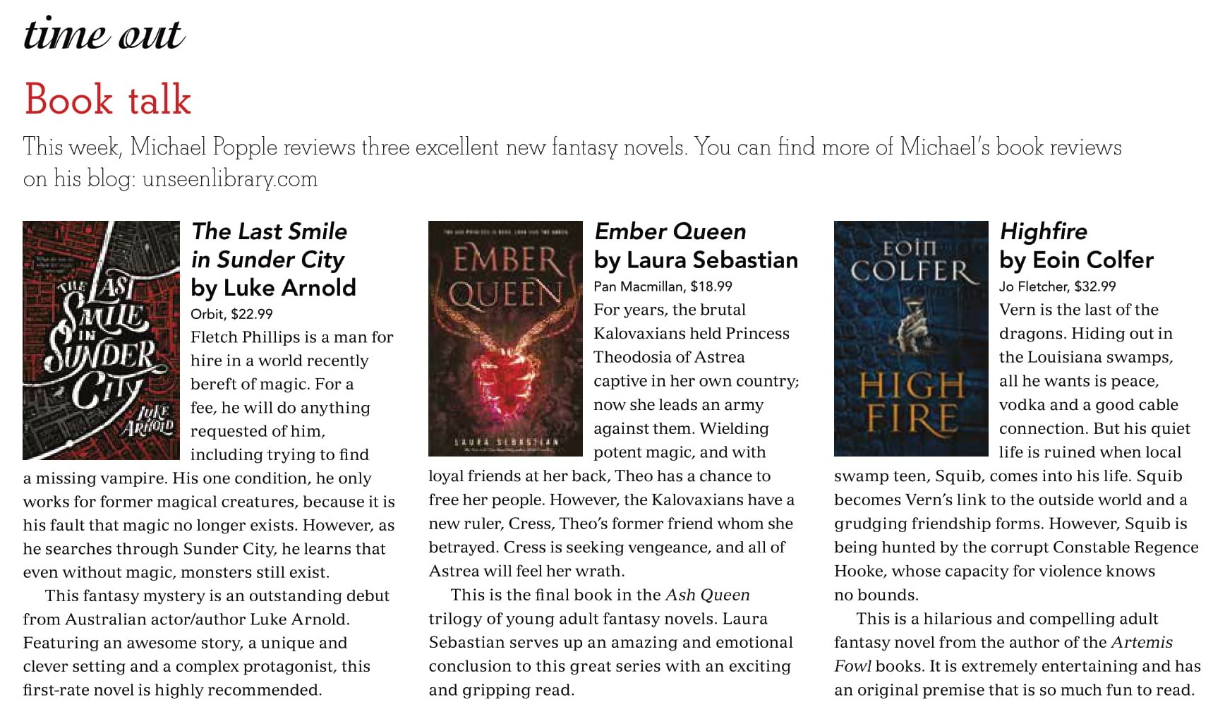 Canberra Weekly Column - 6 February 2020 - Fantasy-1