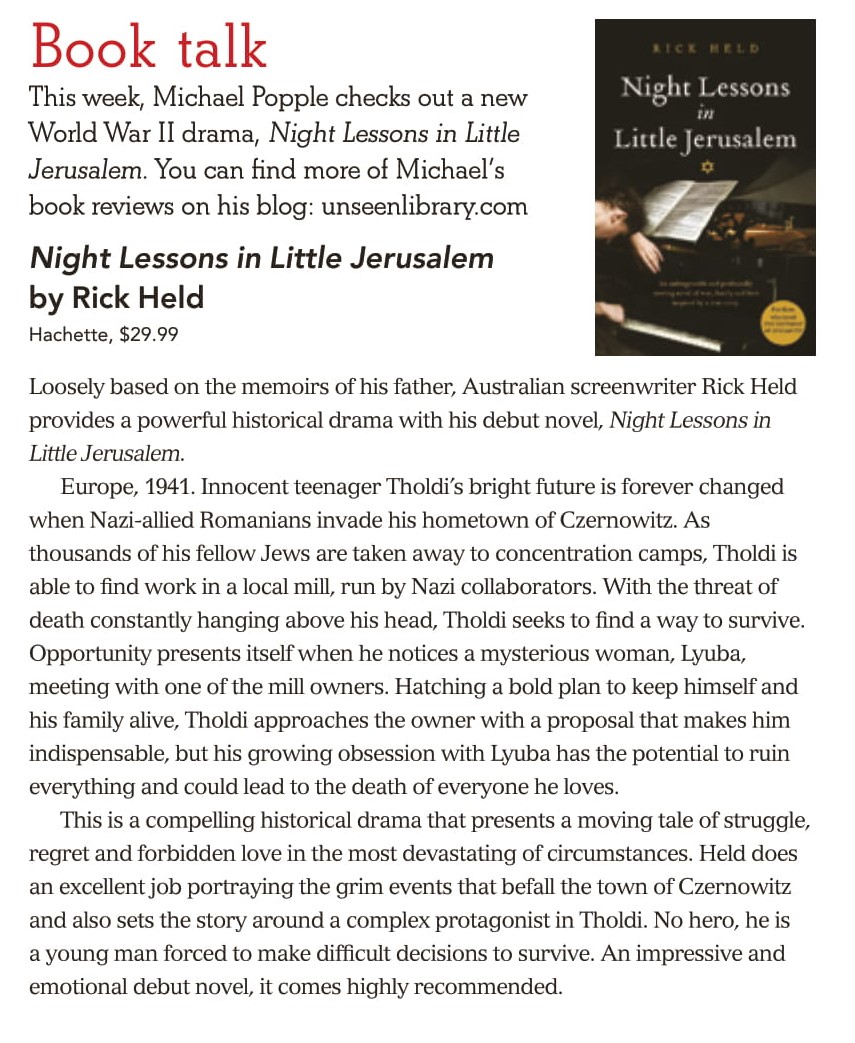 Canberra Weekly Column - Night Lessons in Little Jerusalem-1