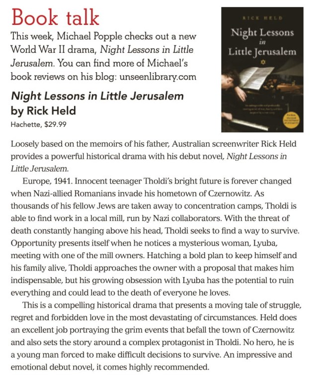 Canberra Weekly Column - Night Lessons in Little Jerusalem-1