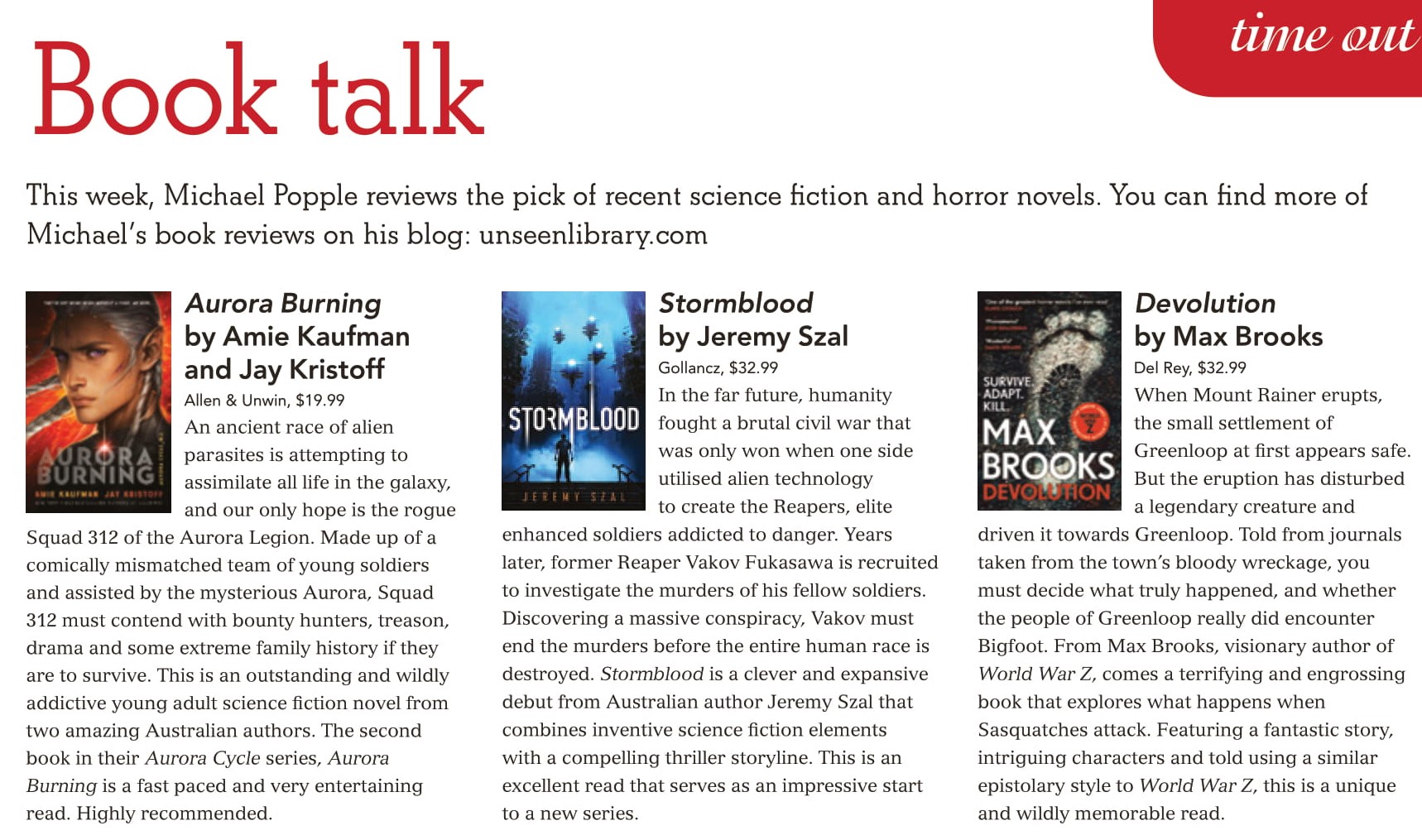 Canberra Weekly Column - Science Fiction - 25 June 2020 (Cropped)