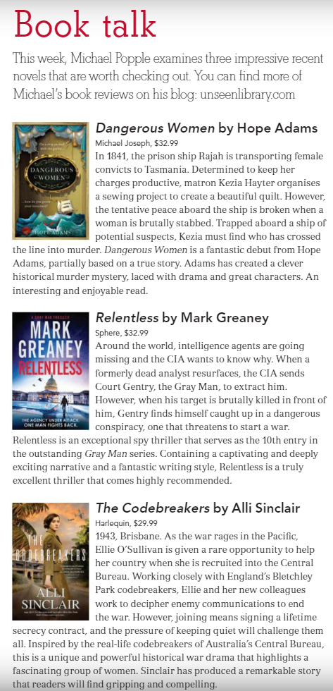 Canberra Weekly Column - Best of Three - 25 March 2021